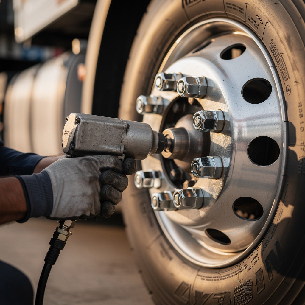 QUICKONE TRUCK AND TRAILER REPAIR technician performing expert diesel engine repair on a commercial truck in San Diego